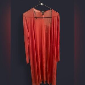 Forever 21 Vibrant Red Mesh Top